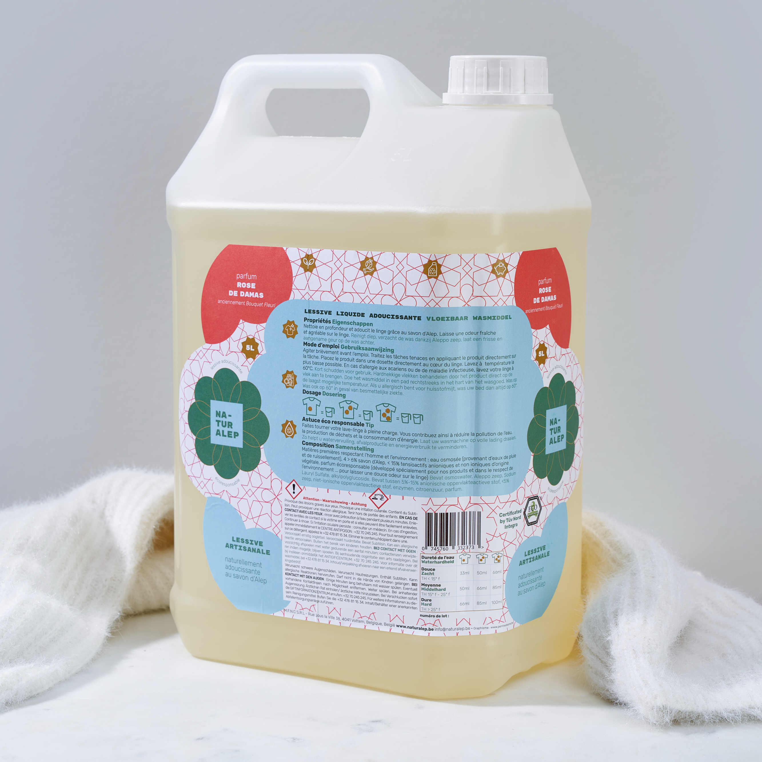 Lessive Liquide Naturelle - Rose De Damas