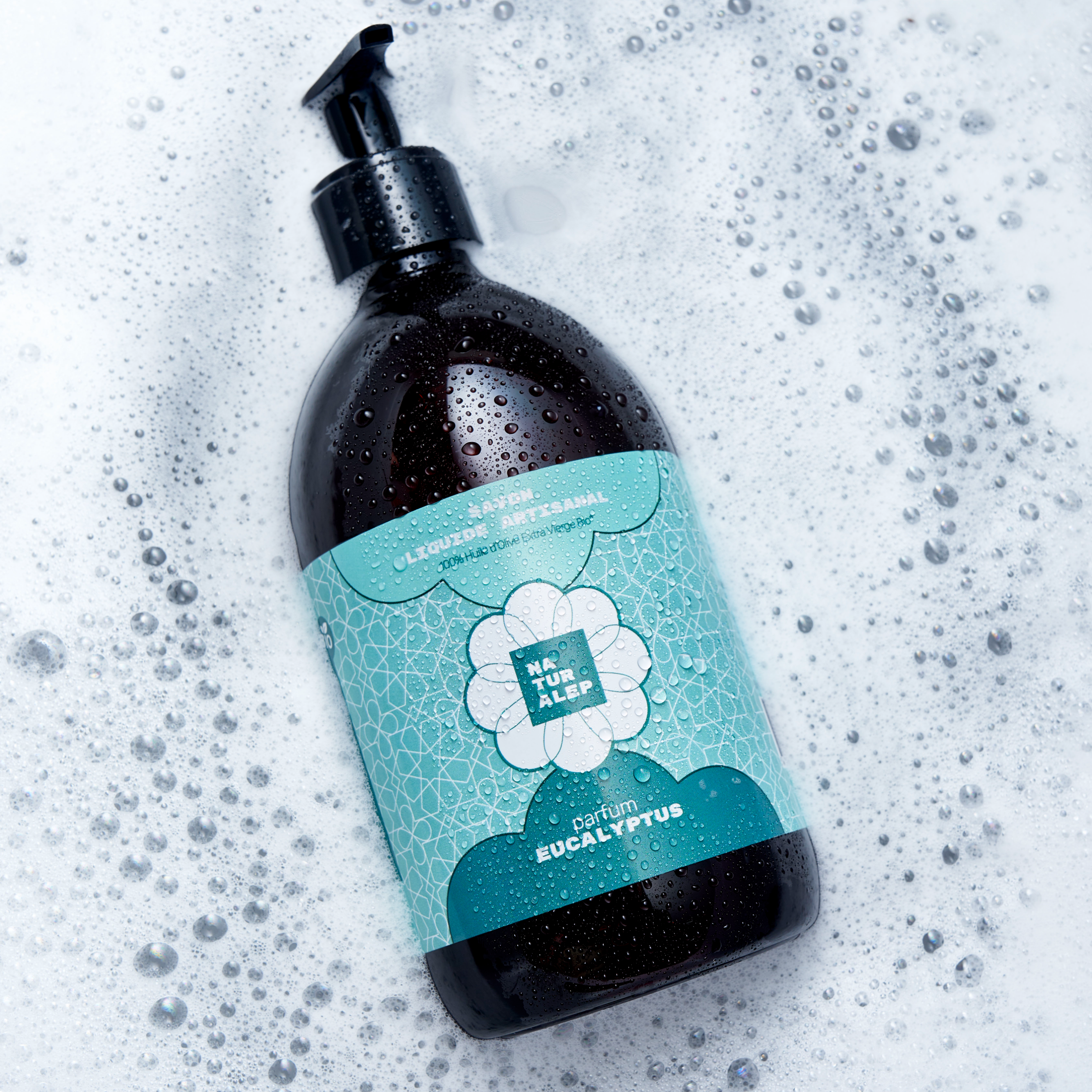 Savon Liquide Artisanal à l'Huile d'Olive - Eucalyptus