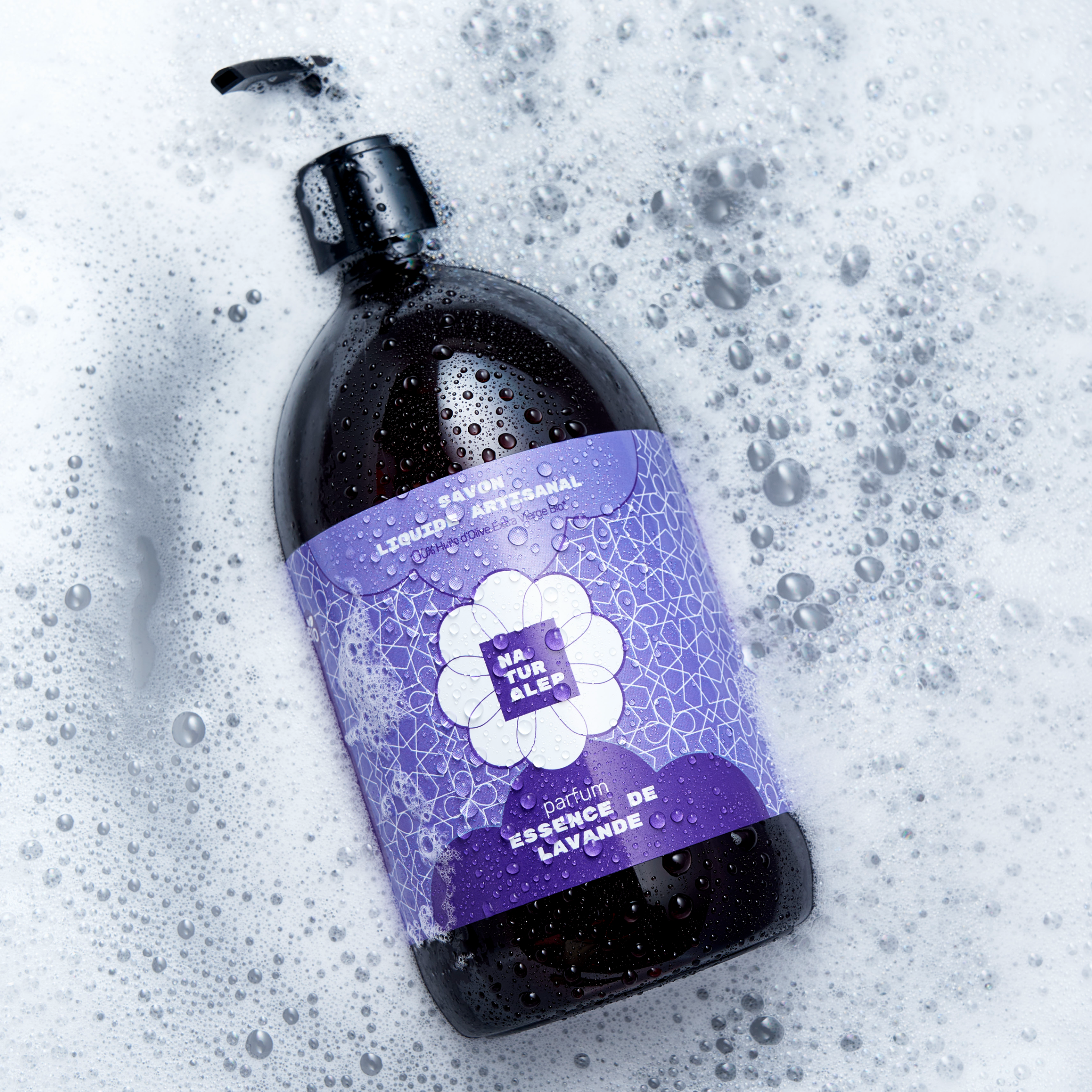 Savon Liquide Artisanal à l'Huile d'Olive - Lavande